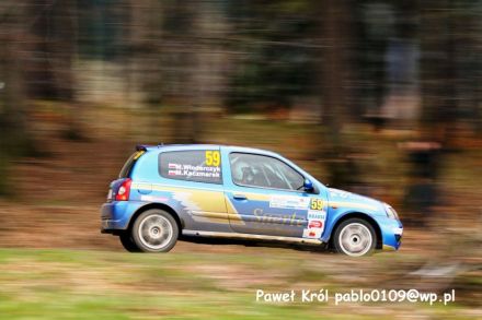 Mirosław Włodarczyk i Marek Kaczmarek - Renault Clio Sport.